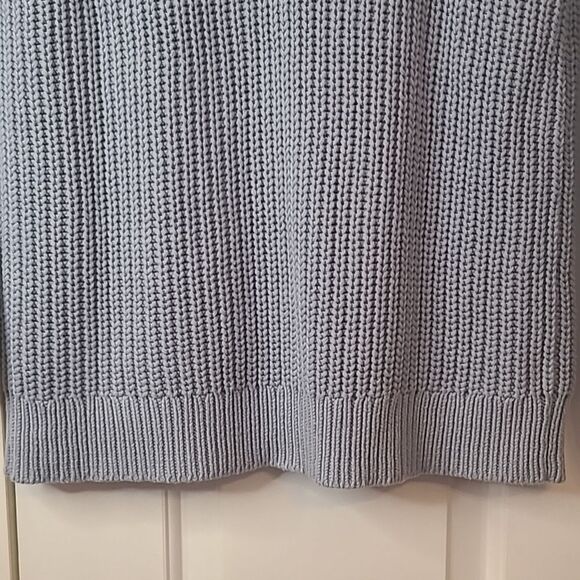 Haven Well Within Light Blue Shawl Collar Cardigan Cotton Chunky Knit Size XS - Picture 9 of 12